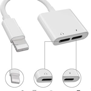 Lightning耳机音频+充电双用转接头｜适配iPhone全系列｜MFi认证｜听歌充电两不误