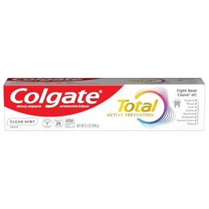 Colgate 高露洁 Total 全效牙膏（清新薄荷｜5.1盎司）｜全面口腔护理｜抗菌除垢除口气