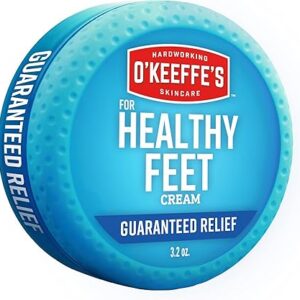 O’Keeffe’s 护足霜（Healthy Feet）｜3.2盎司瓶装｜极干龟裂修复｜强效保湿修护干裂足部