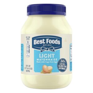 Best Foods轻卡蛋黄酱｜100%无笼蛋制作｜低脂低热量｜三明治沙拉全能搭配