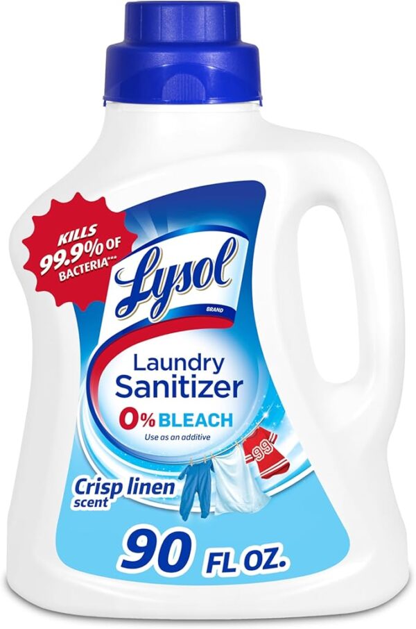 Lysol 衣物消毒液（无漂白成分｜清新棉香｜90 fl oz 大容量装）
