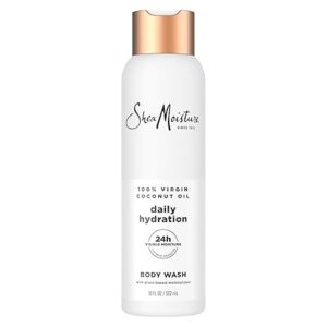 SheaMoisture 初榨椰子油滋养沐浴露（18盎司｜24小时水润呵护｜敏感肌可用）